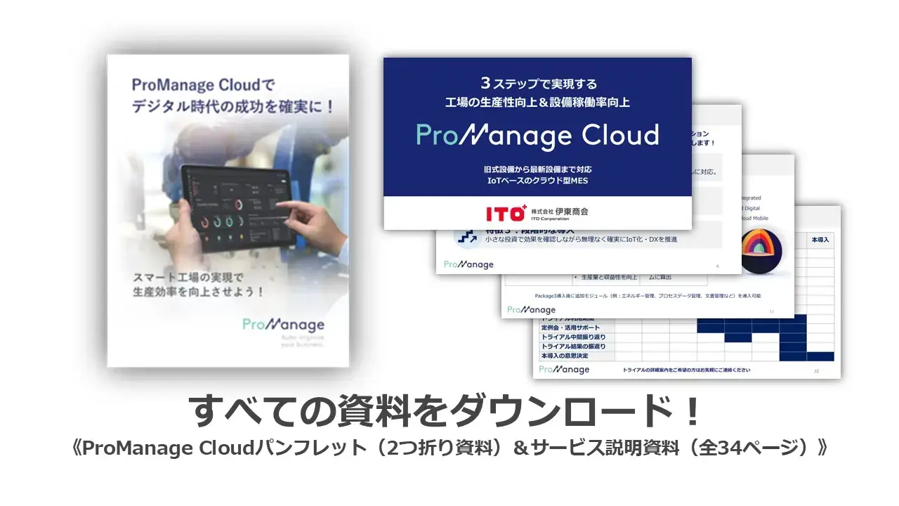 IoTベースのクラウド型MESProManageCloud